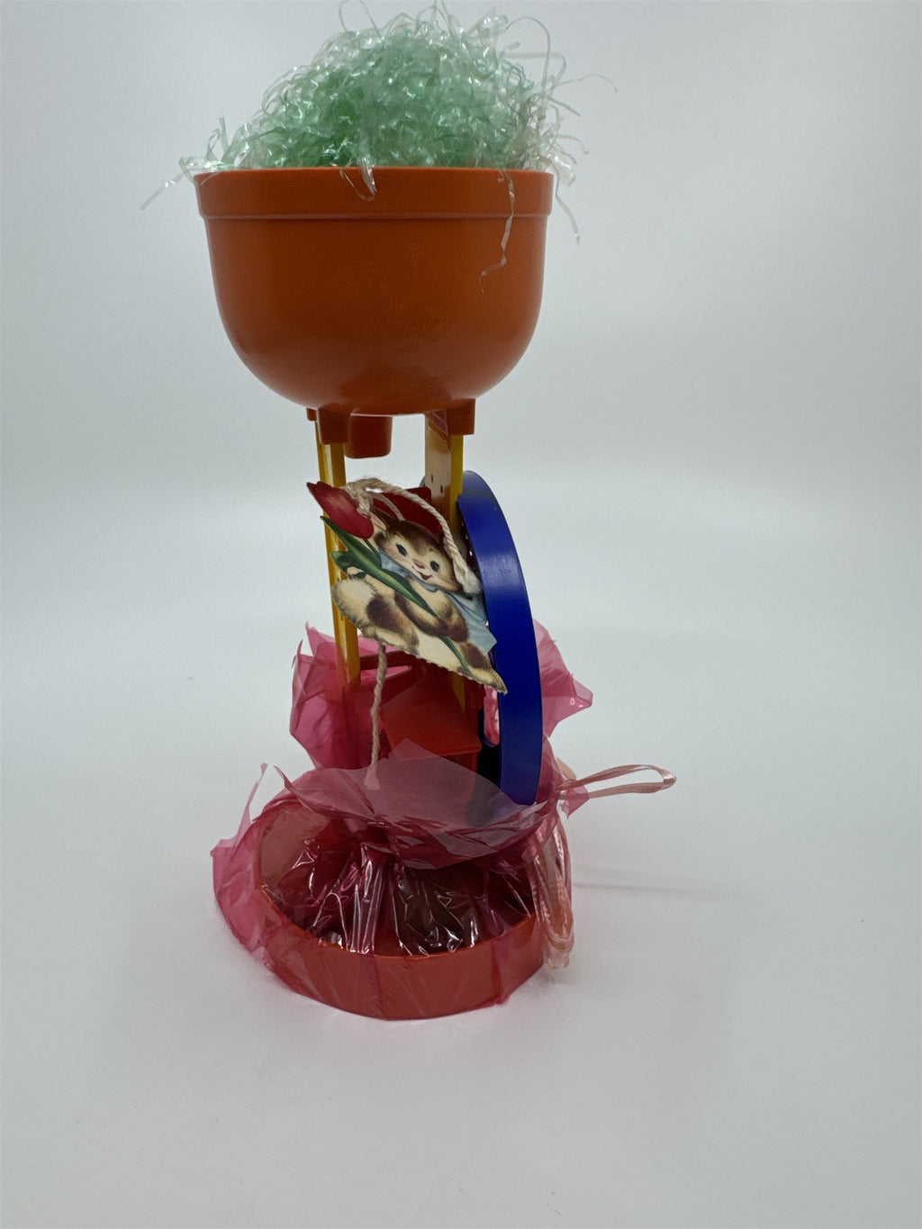 Vintage Easter Gift Trophy Water Mill Clocktower Plastic Resin Children Toy