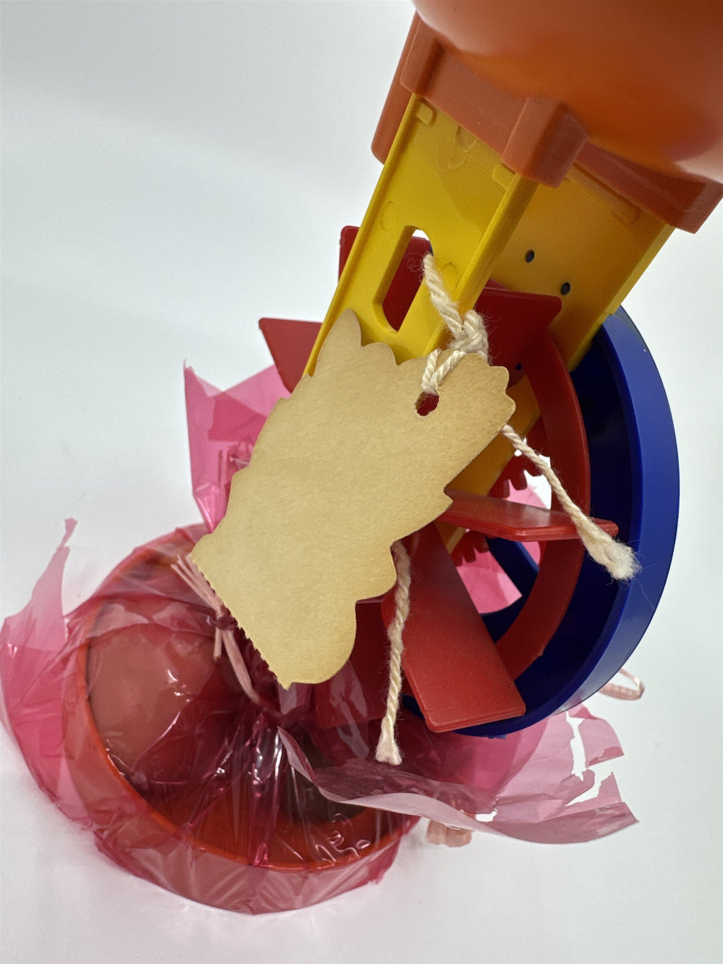 Vintage Easter Gift Trophy Water Mill Clocktower Plastic Resin Children Toy