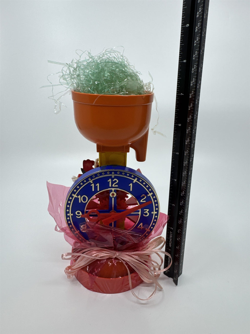 Vintage Easter Gift Trophy Water Mill Clocktower Plastic Resin Children Toy