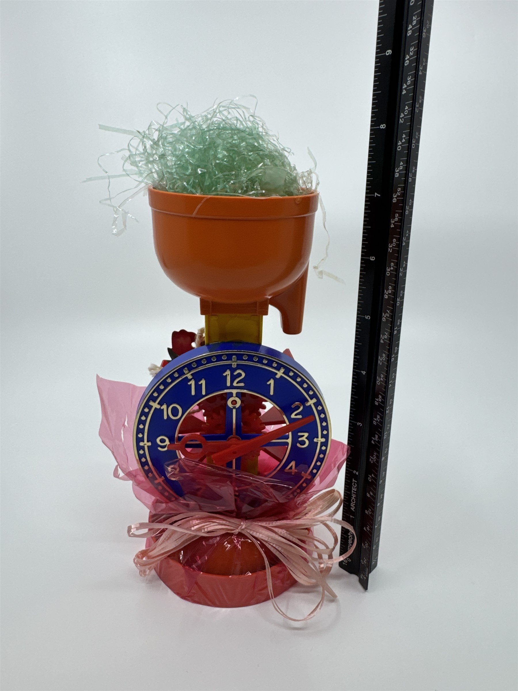 Vintage Easter Gift Trophy Water Mill Clocktower Plastic Resin Children Toy