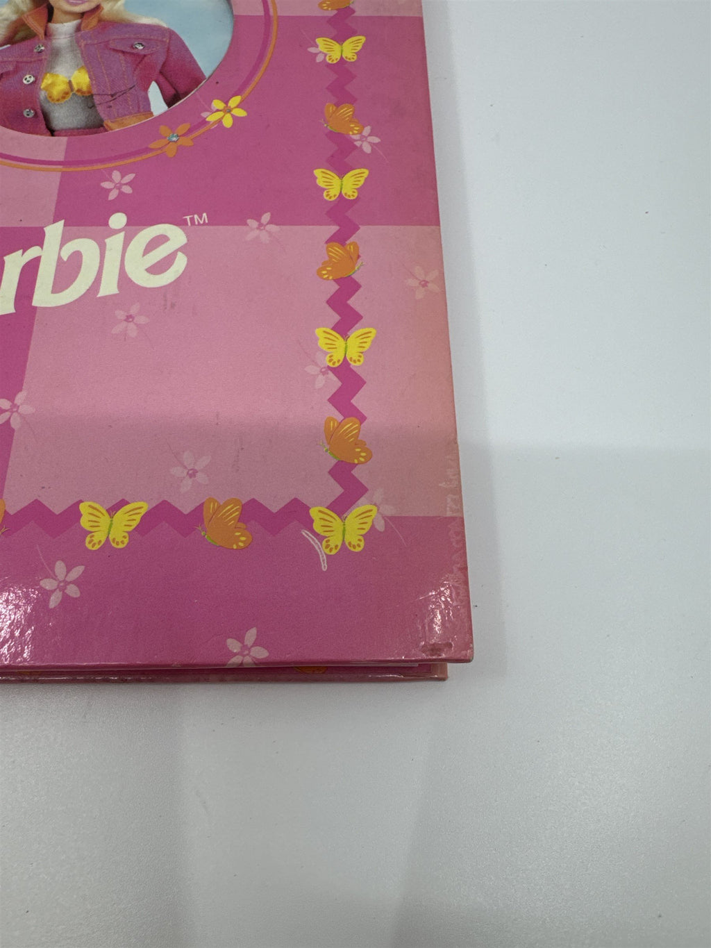 Vintage 1997 Barbie Mattel Pink Spiral-Bound Notebook