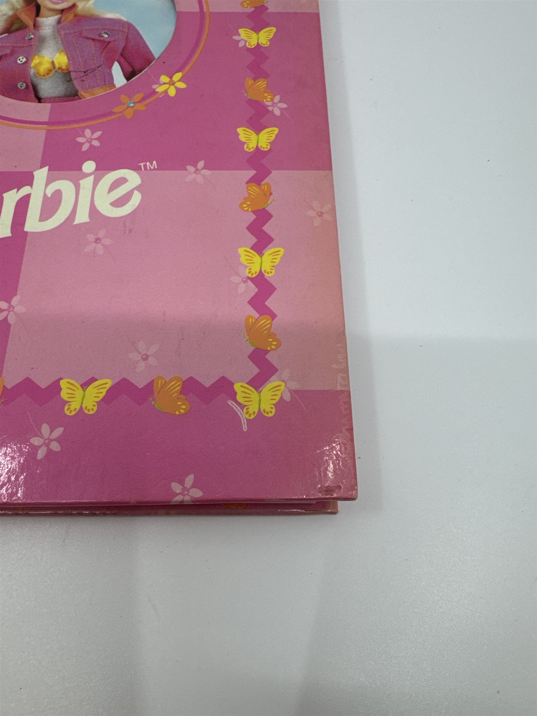 Vintage 1997 Barbie Mattel Pink Spiral-Bound Notebook