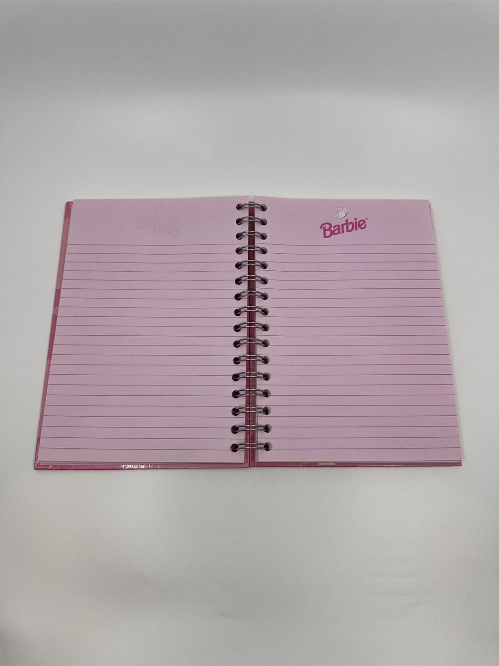 Vintage 1997 Barbie Mattel Pink Spiral-Bound Notebook