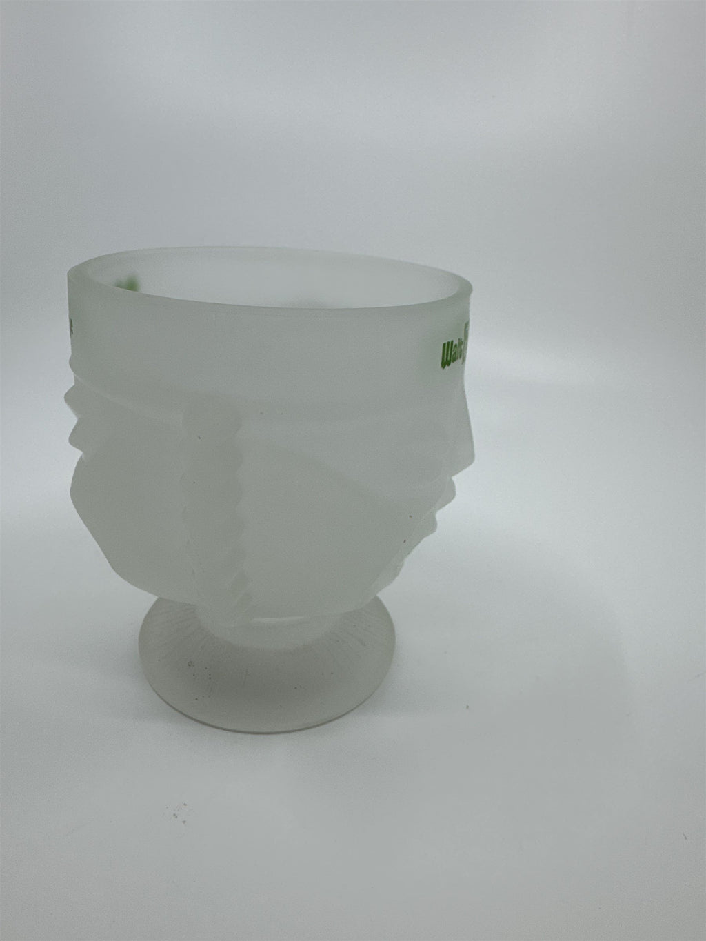 Vintage Walt Disney World Polynesian Village Frosted Glass Tiki Mug Retro Glass
