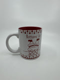 Christmas Santa Claus Bottoms Up! Santa Coming Down Chimney Tactile Mug