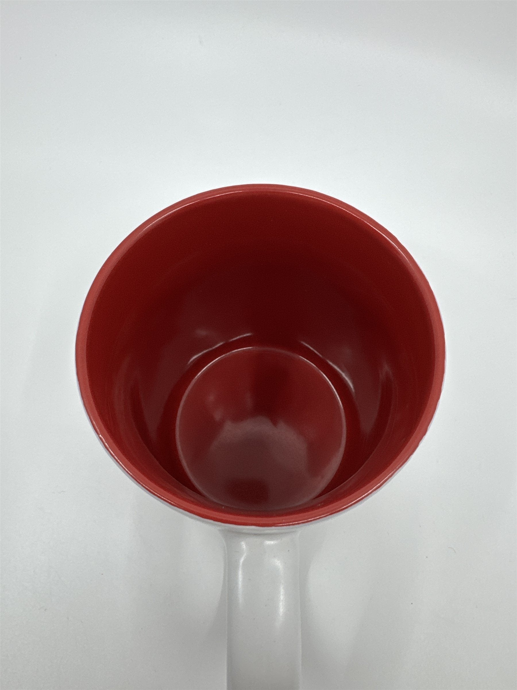 Christmas Santa Claus Bottoms Up! Santa Coming Down Chimney Tactile Mug