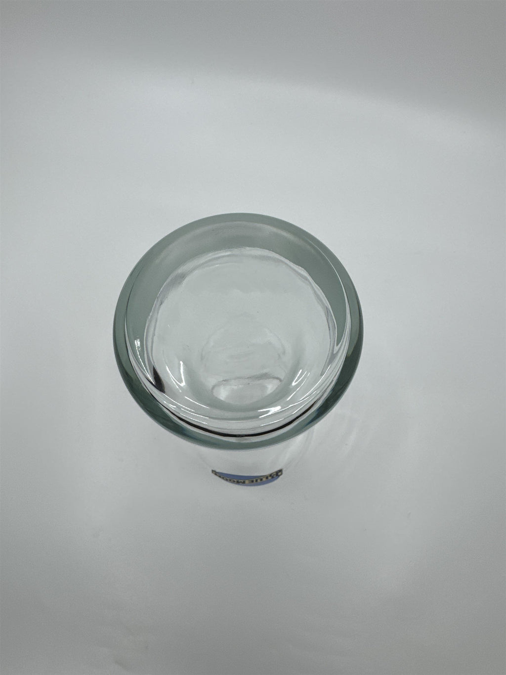 Vintage Blue Moon Weighted Bottom Pilsner Beer Glass Authentic Bar Pub Glass