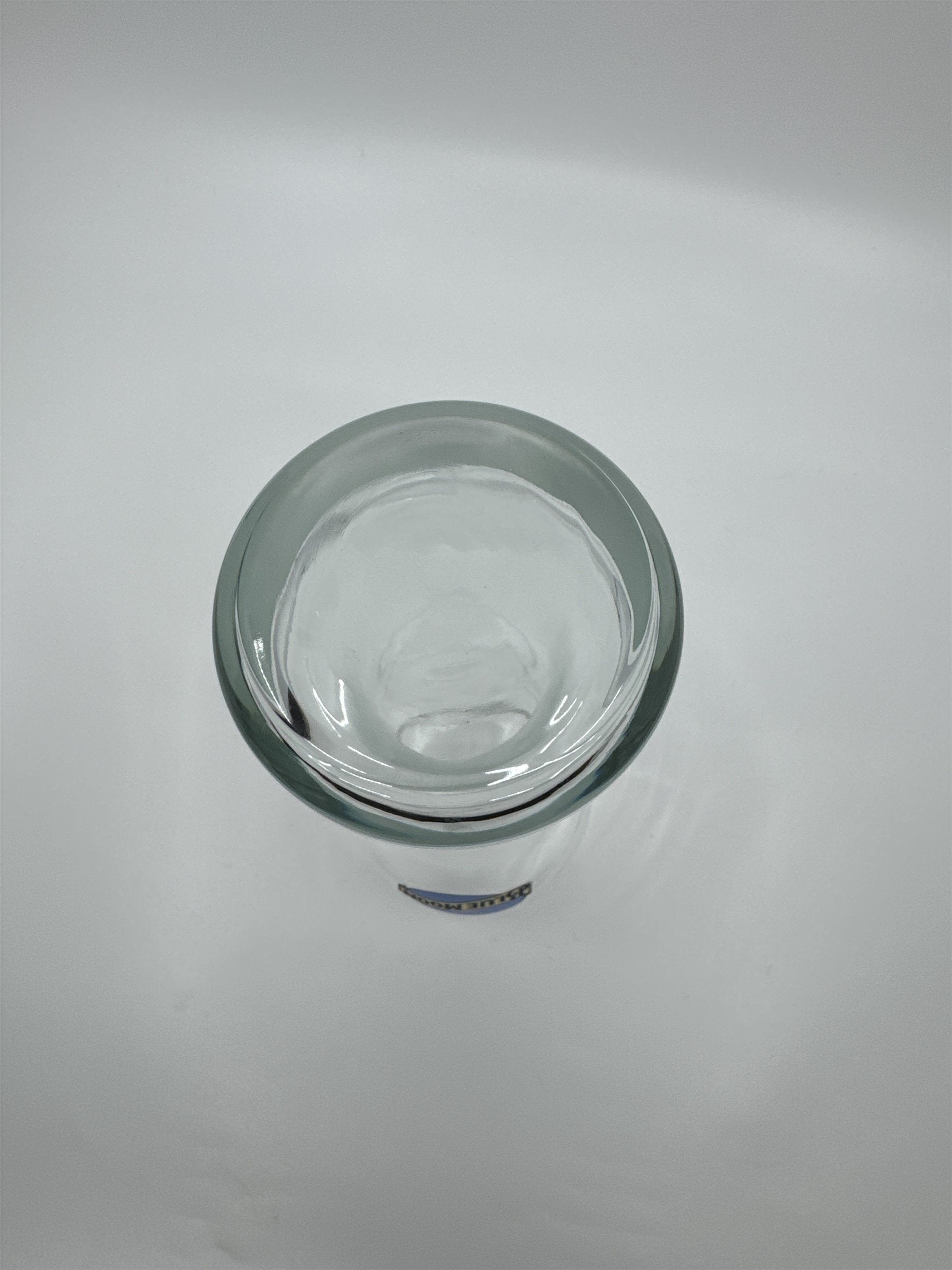 Vintage Blue Moon Weighted Bottom Pilsner Beer Glass Authentic Bar Pub Glass