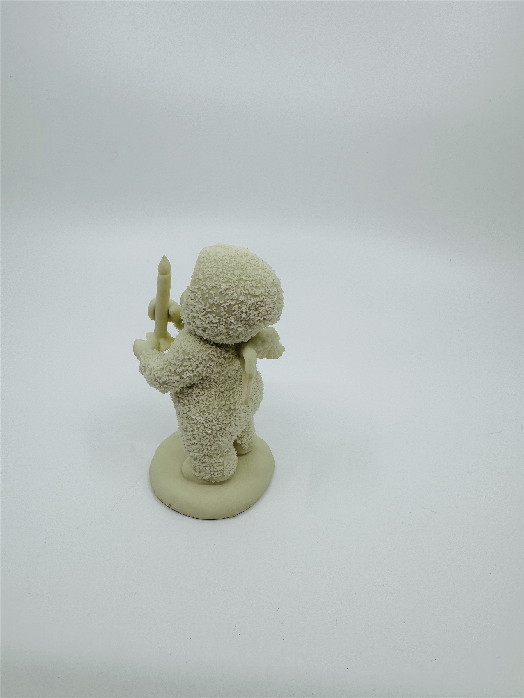 Vintage Dept 56 Snowbabies Angel Candlestick Taiwan Figurine