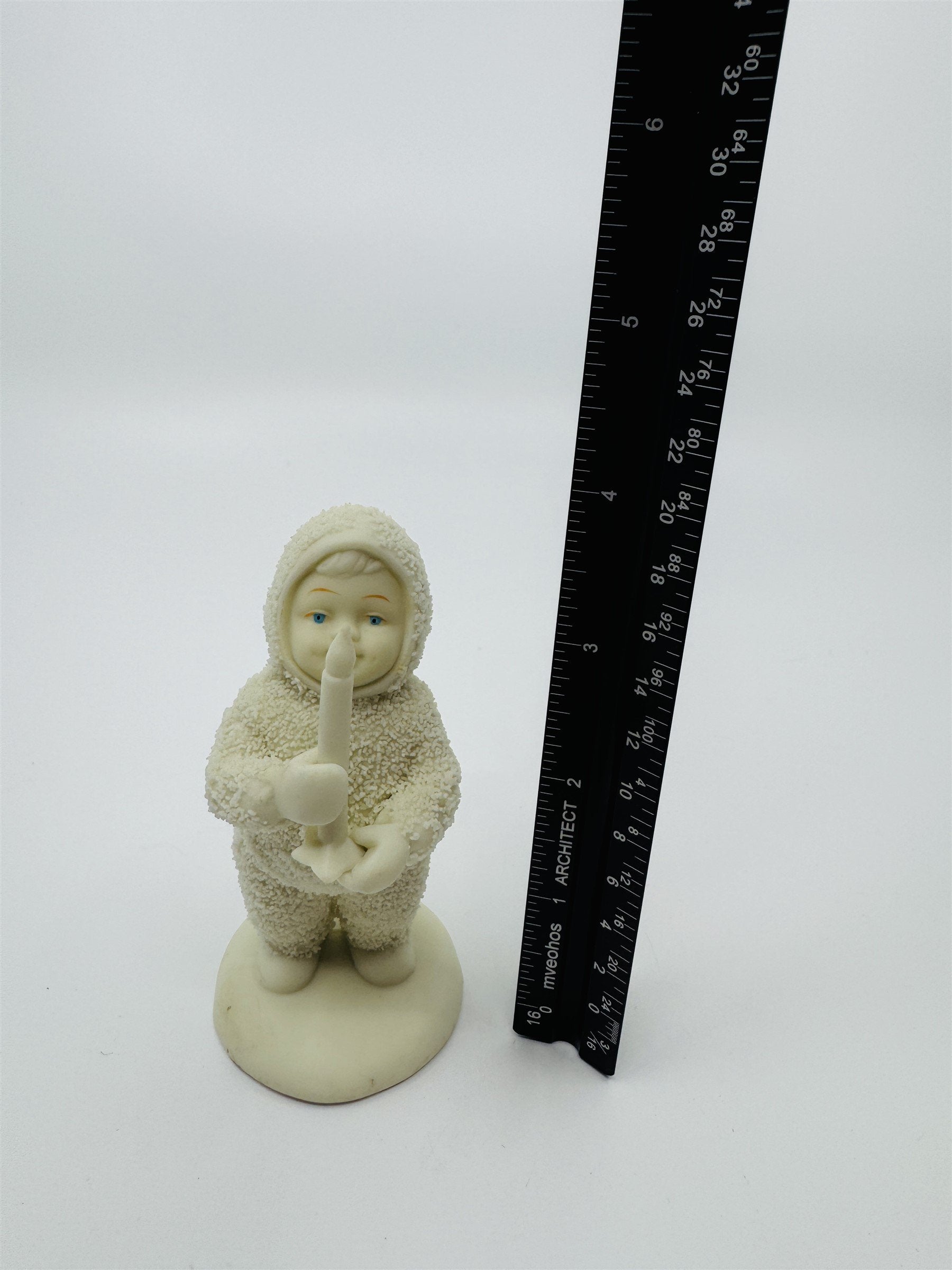 Vintage Dept 56 Snowbabies Angel Candlestick Taiwan Figurine