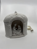 8" White Porcelain Nativity Scene Figurine Stratford Masterworks Christmas Works