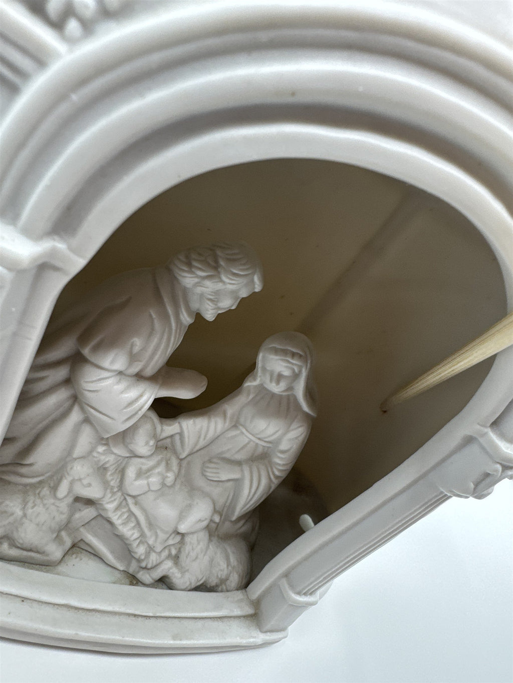 8" White Porcelain Nativity Scene Figurine Stratford Masterworks Christmas Works