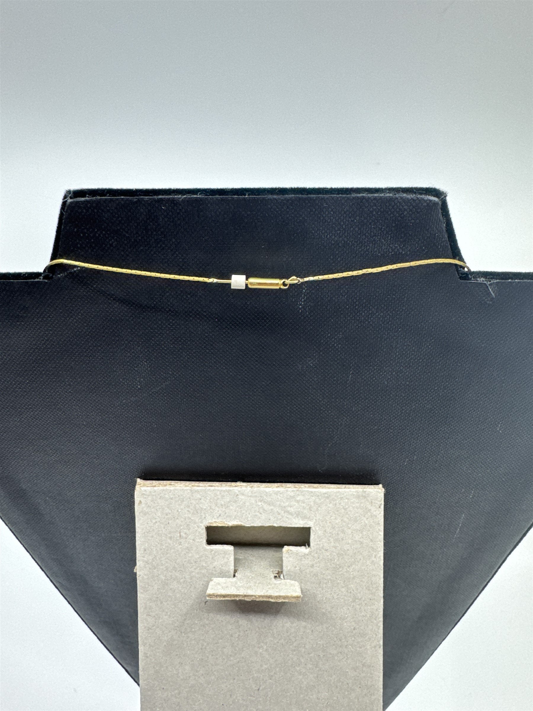 Crystal Heart Necklace /w Gold Plated Chain Unmarked Womens Necklace