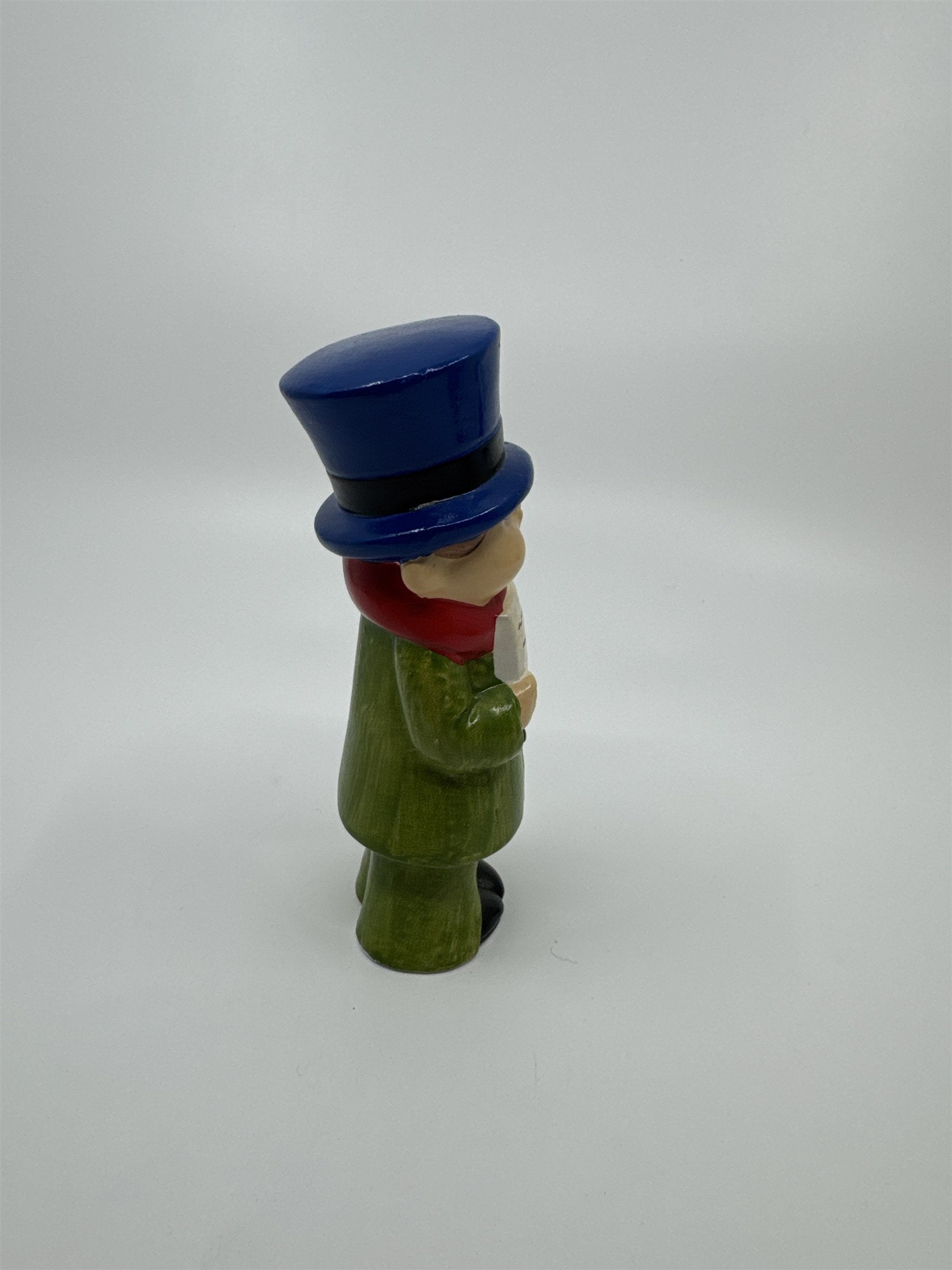 Vintage Christmas Caroler Boy Ceramic Painted Figurine 5" RB Made in Japan