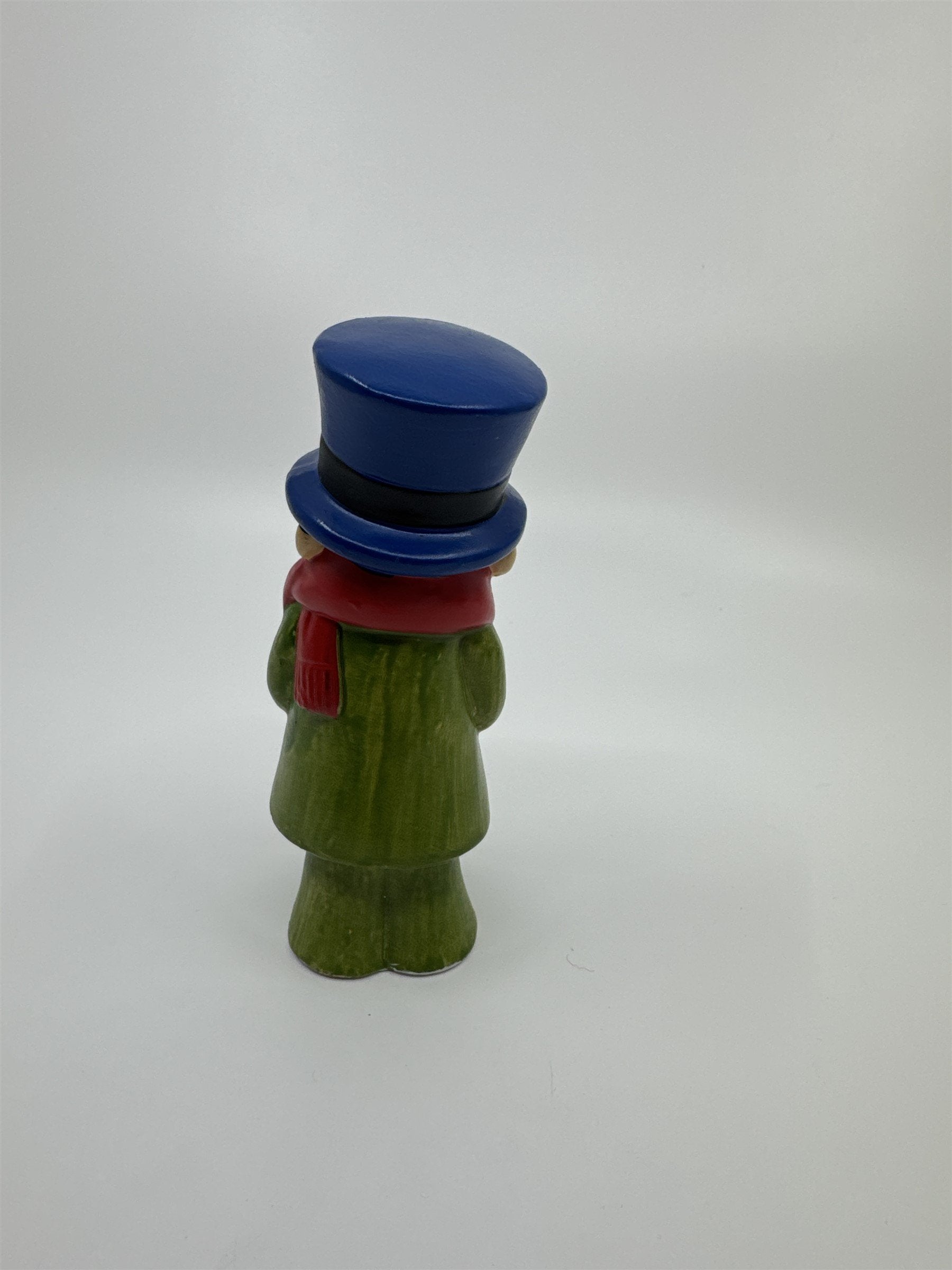 Vintage Christmas Caroler Boy Ceramic Painted Figurine 5" RB Made in Japan