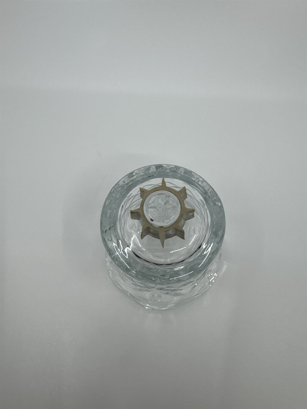 Vintage Homco Home Interiors Small Short Votive Candle Holder Glass