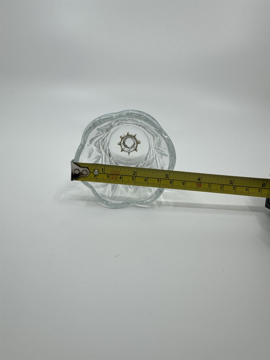 Vintage Homco Home Interiors Small Short Votive Candle Holder Glass