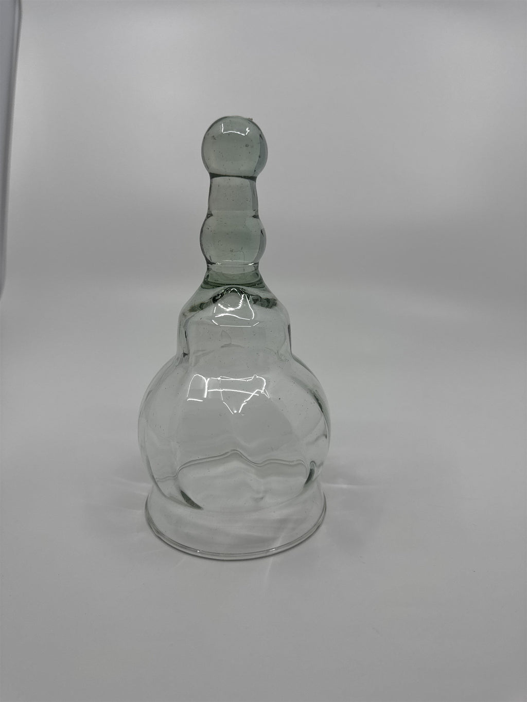 Vintage Glass Cloche Bell Jar Garden Cloche Glass Dome Smoky Handle Mexico