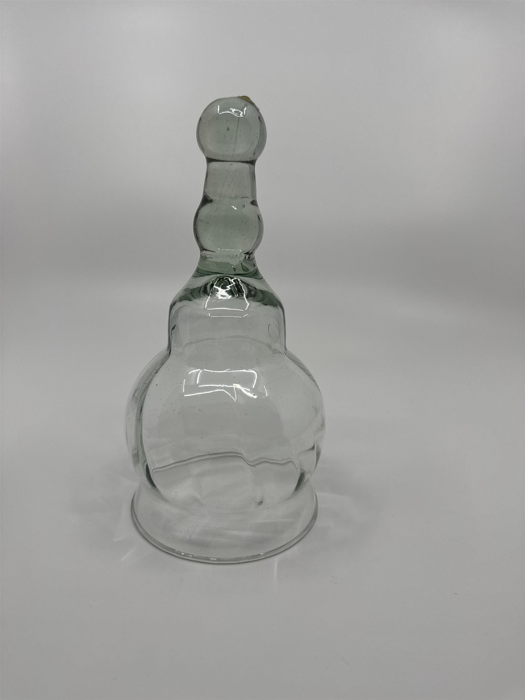Vintage Glass Cloche Bell Jar Garden Cloche Glass Dome Smoky Handle Mexico