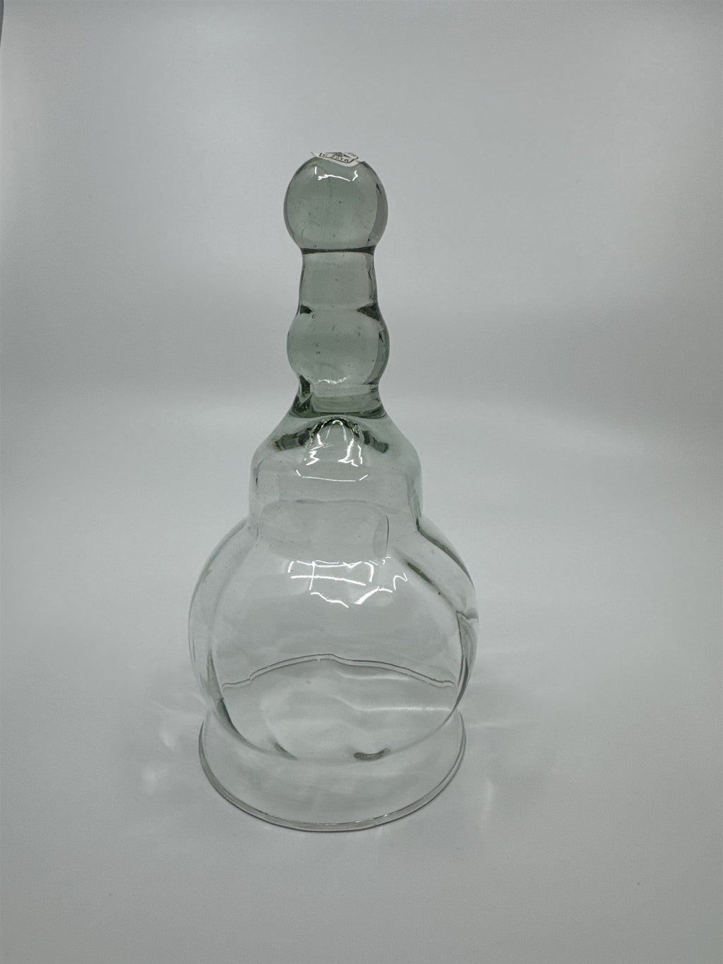 Vintage Glass Cloche Bell Jar Garden Cloche Glass Dome Smoky Handle Mexico