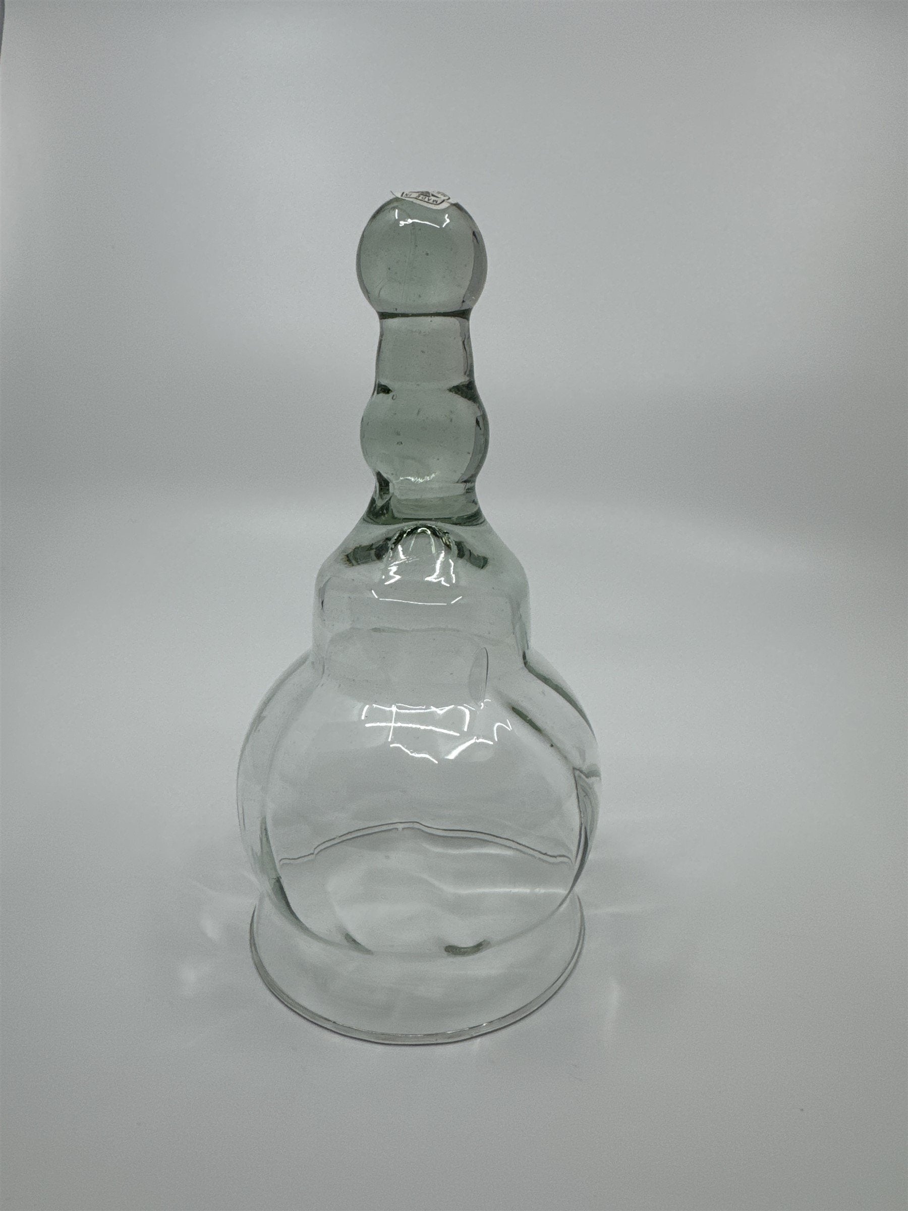 Vintage Glass Cloche Bell Jar Garden Cloche Glass Dome Smoky Handle Mexico