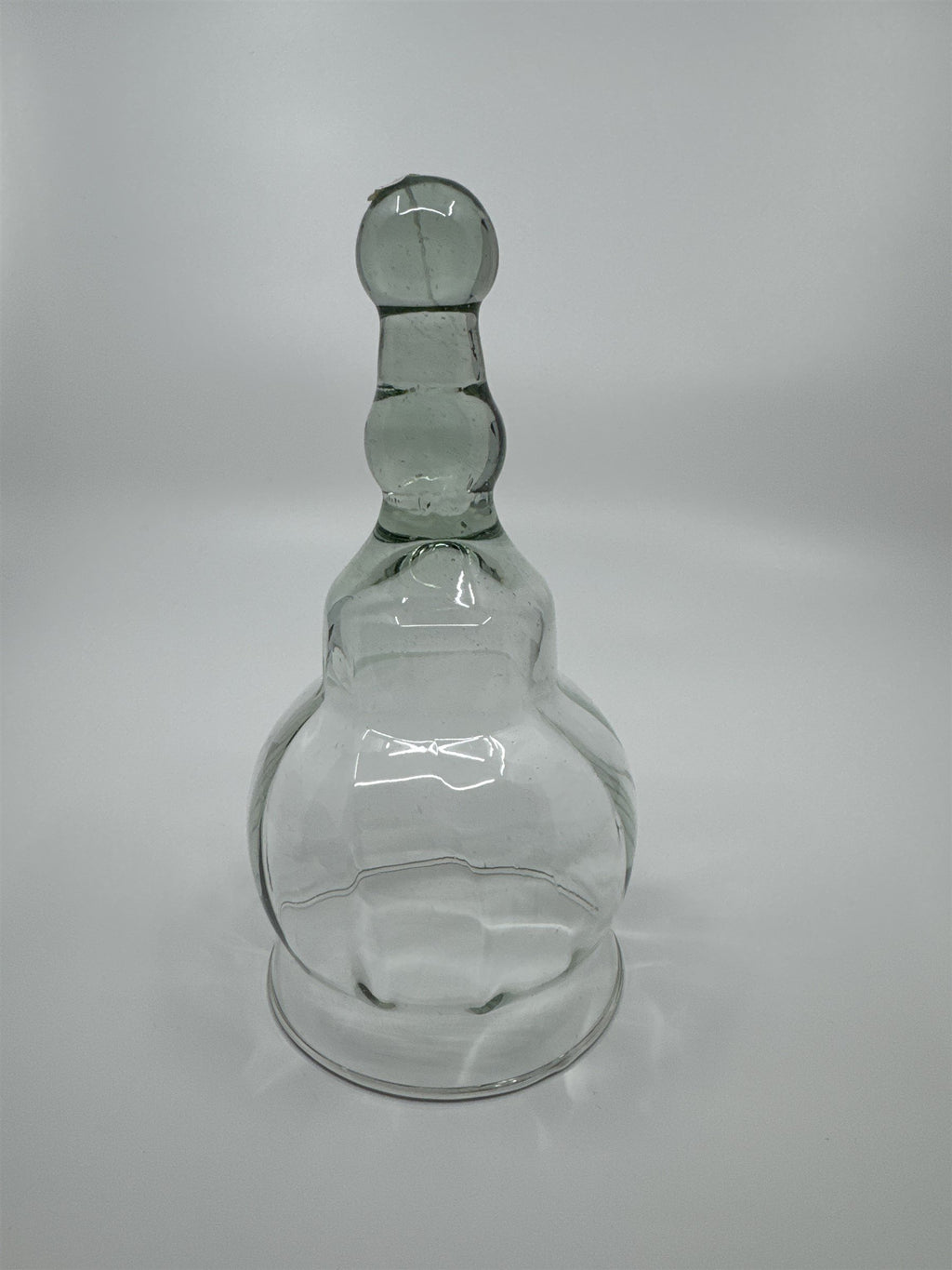 Vintage Glass Cloche Bell Jar Garden Cloche Glass Dome Smoky Handle Mexico