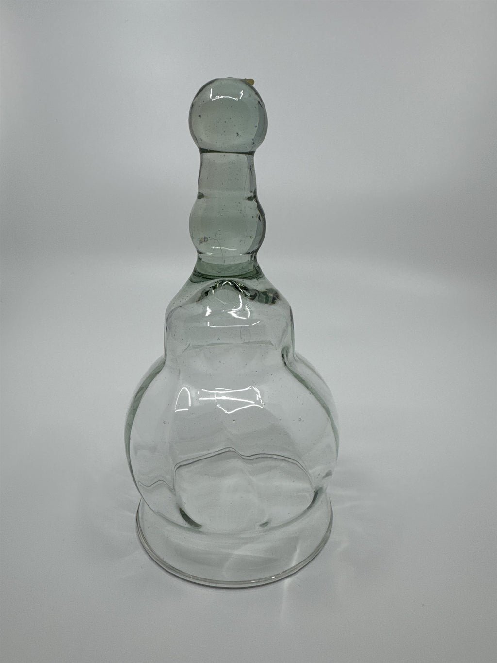 Vintage Glass Cloche Bell Jar Garden Cloche Glass Dome Smoky Handle Mexico