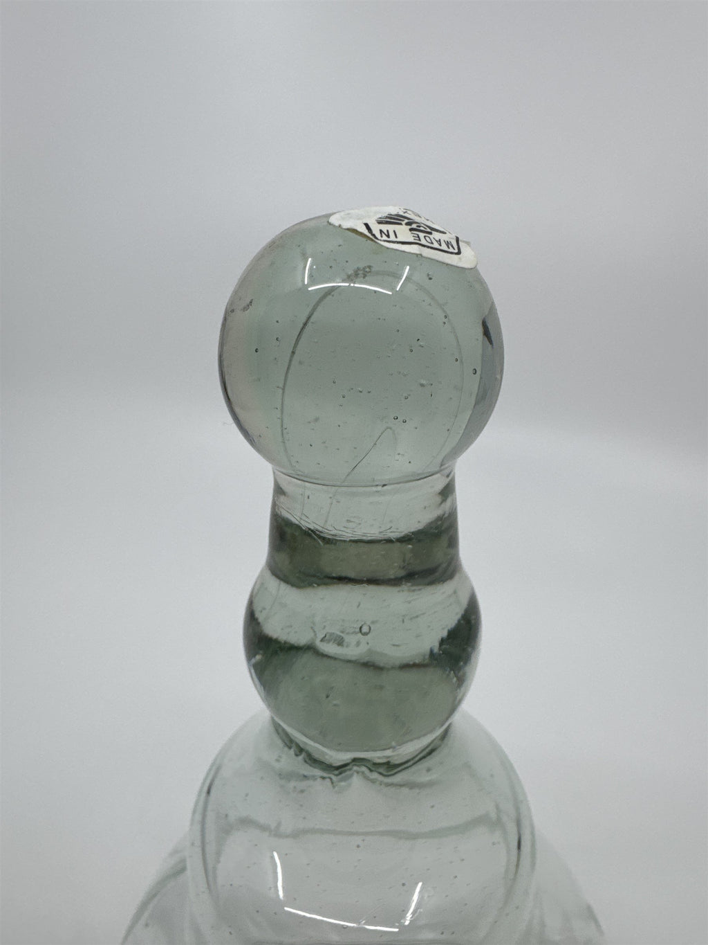 Vintage Glass Cloche Bell Jar Garden Cloche Glass Dome Smoky Handle Mexico