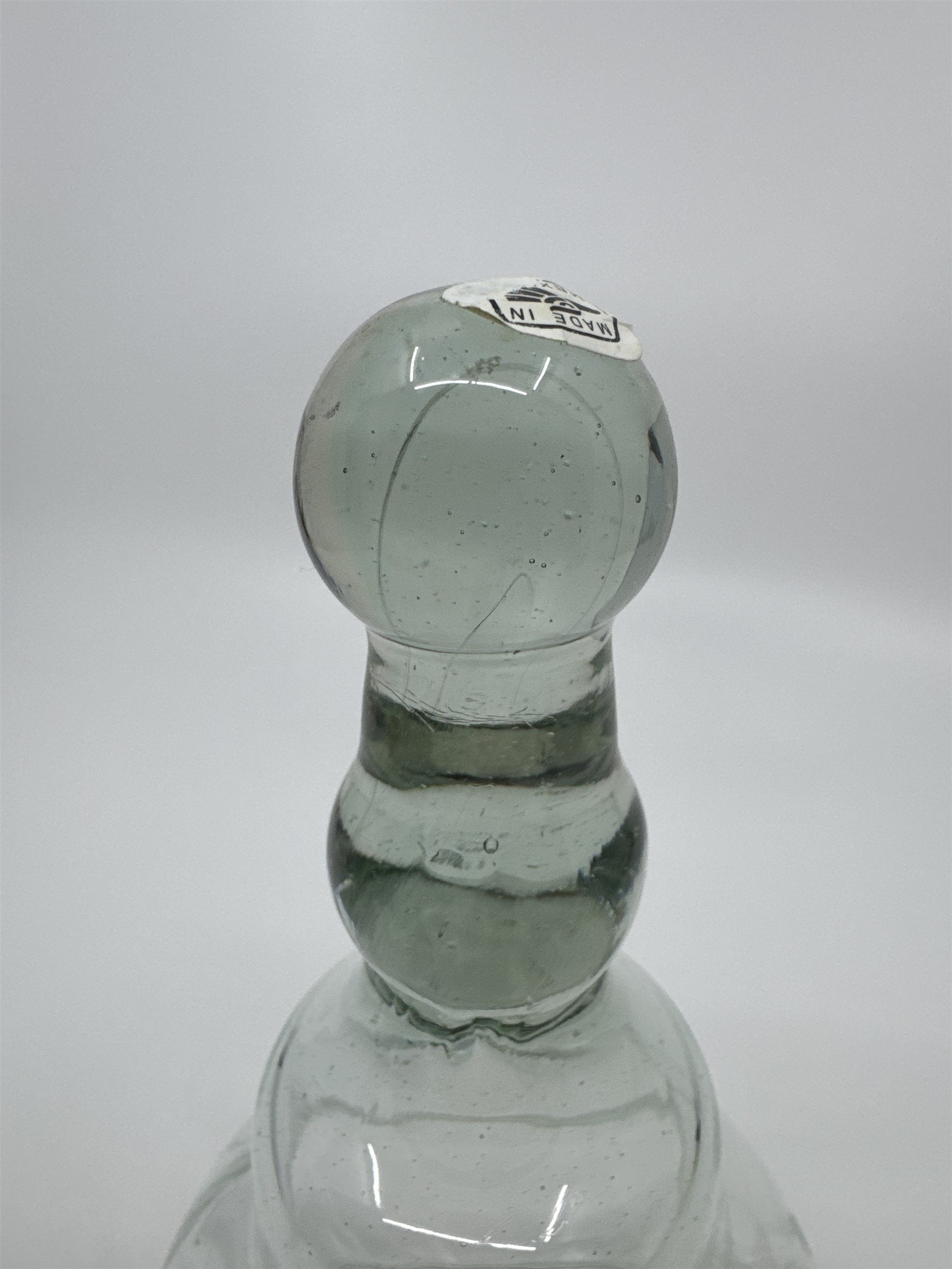Vintage Glass Cloche Bell Jar Garden Cloche Glass Dome Smoky Handle Mexico
