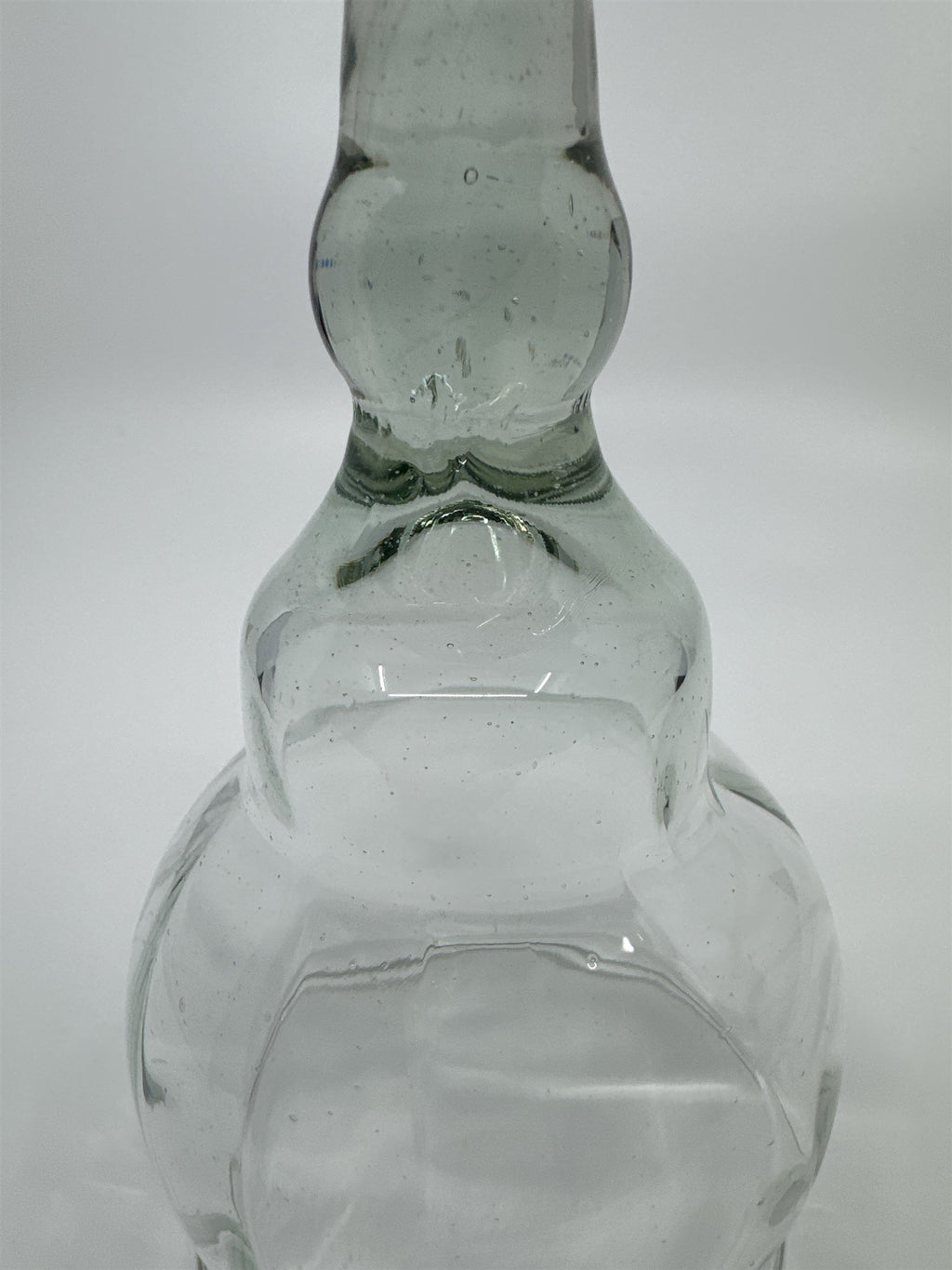 Vintage Glass Cloche Bell Jar Garden Cloche Glass Dome Smoky Handle Mexico