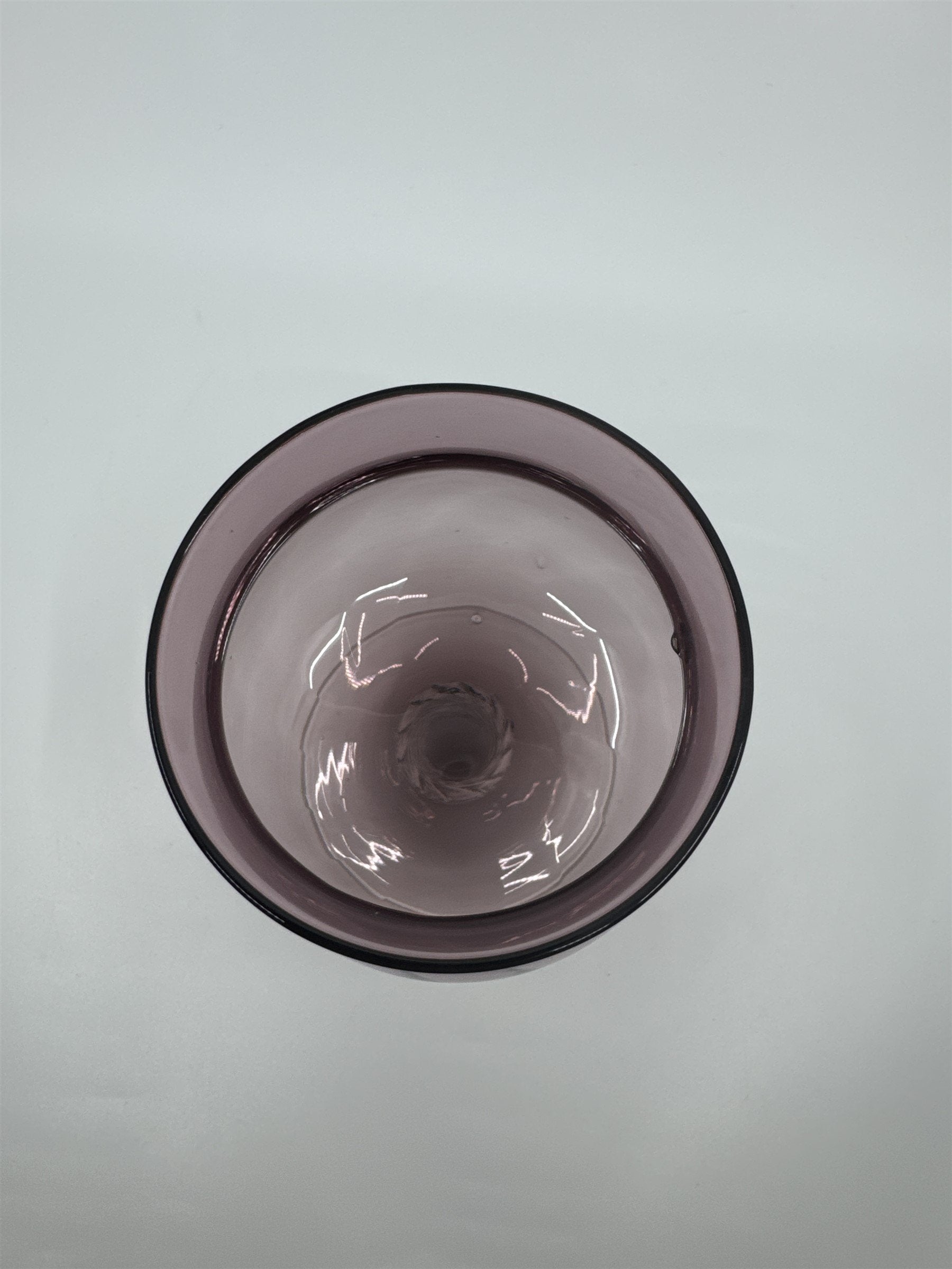 Vintage 60s Purple Large Brandy Balloon Goblet/Glass Drinking 1960's VGC