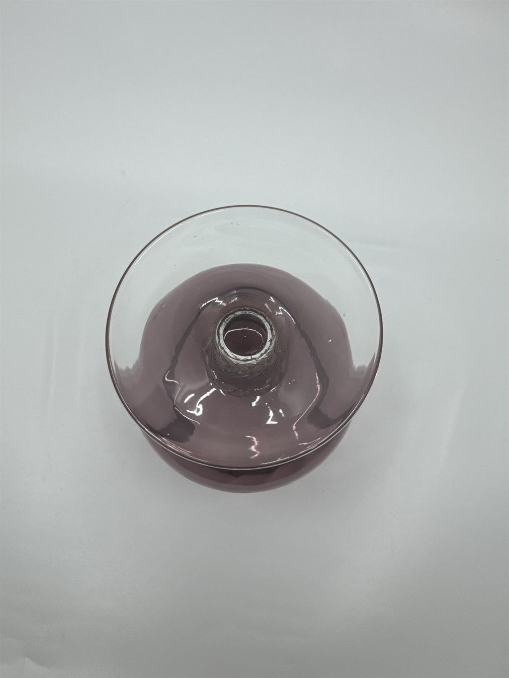 Vintage 60s Purple Large Brandy Balloon Goblet/Glass Drinking 1960's VGC
