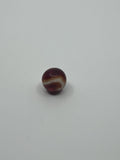 Vintage Akro Orange/Red/White Swirl Marble Glass or Crystal Agate