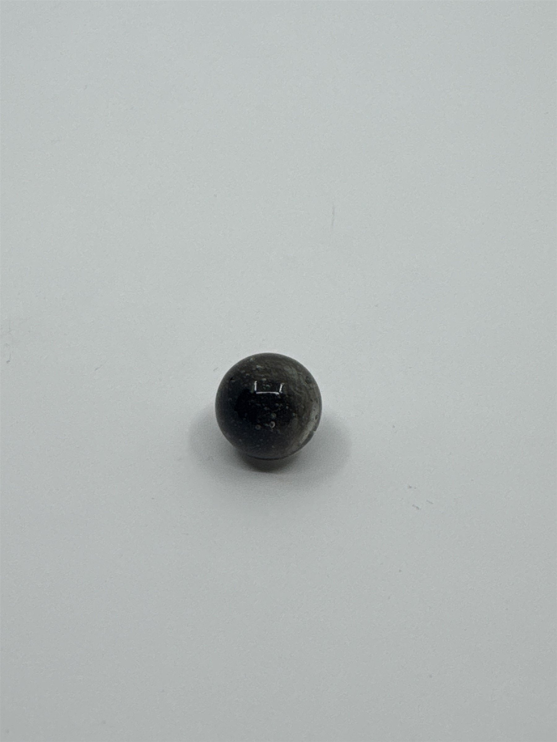 Vintage Smoky Clear and Smoked Glass Marble /w Natural Bubbles