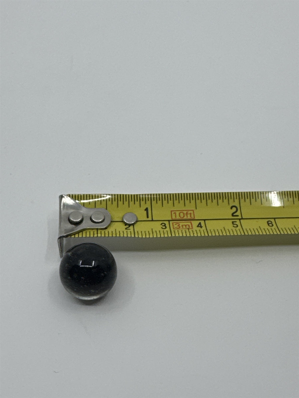 Vintage Smoky Clear and Smoked Glass Marble /w Natural Bubbles