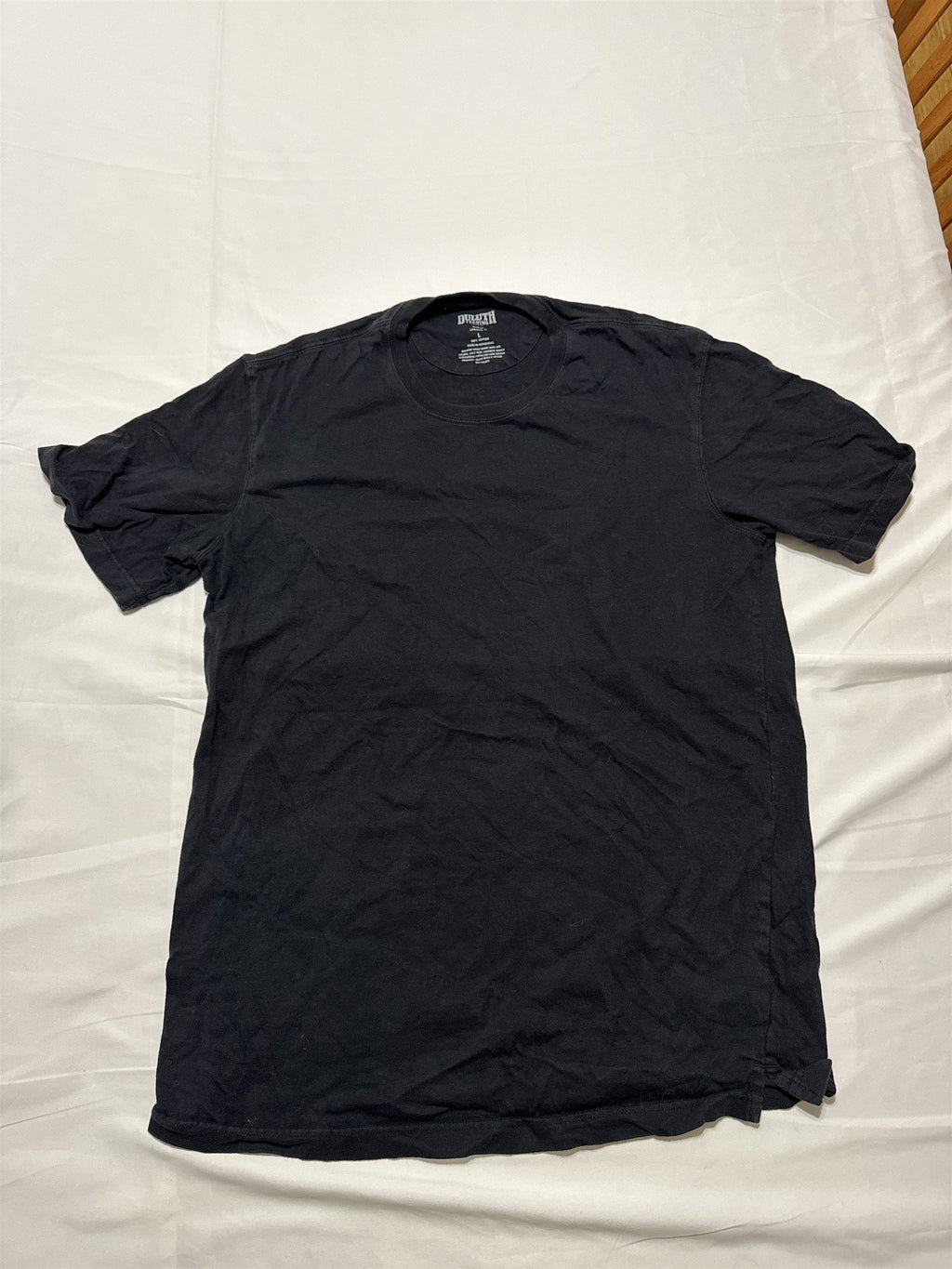 Duluth Trading Co Mens Longtail T T-Shirt Slim Fit Black Size Large