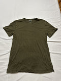 Duluth Trading Co Mens Longtail T T-Shirt Slim Fit Olive Green Size Large