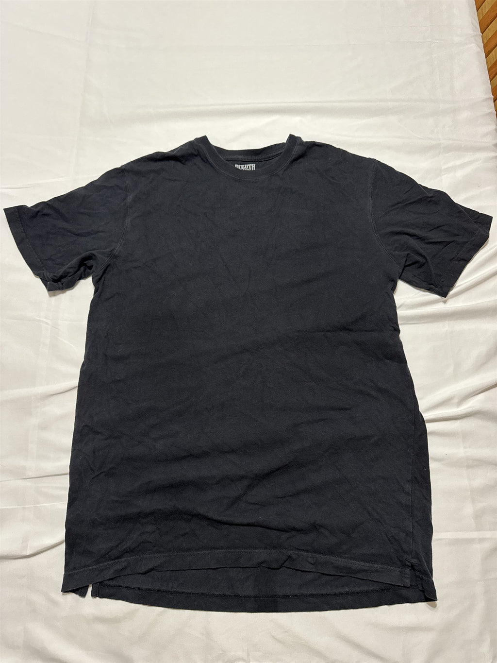 Duluth Trading Co Mens Longtail T T-Shirt Slim Fit Black Size Large