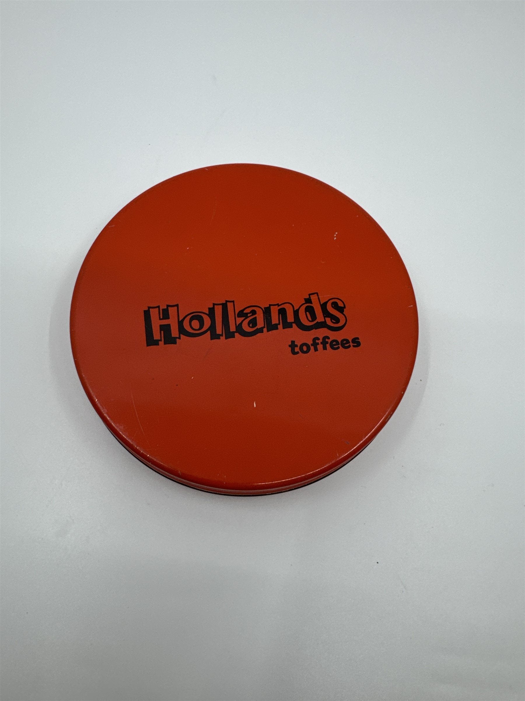 Vintage Hollands Toffees Tins with Dancing Clowns Litho Straws Rare