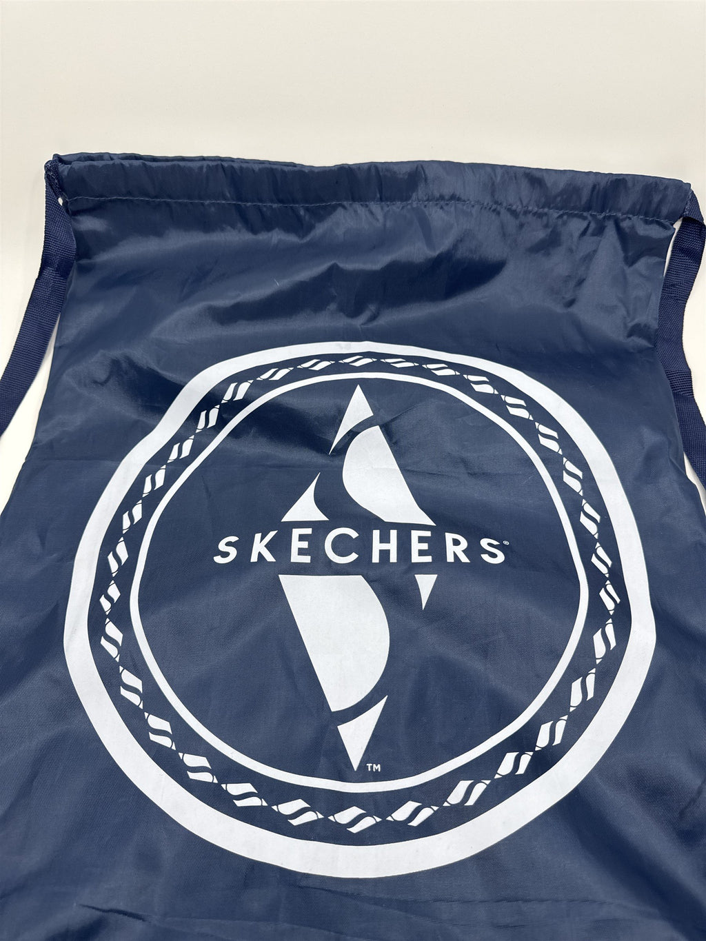 Dark Navy Blue Sketchers Drawstring Carrying Athletic Bag (Fraying Cord)