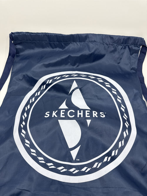 Dark Navy Blue Sketchers Drawstring Carrying Athletic Bag (Fraying Cord)
