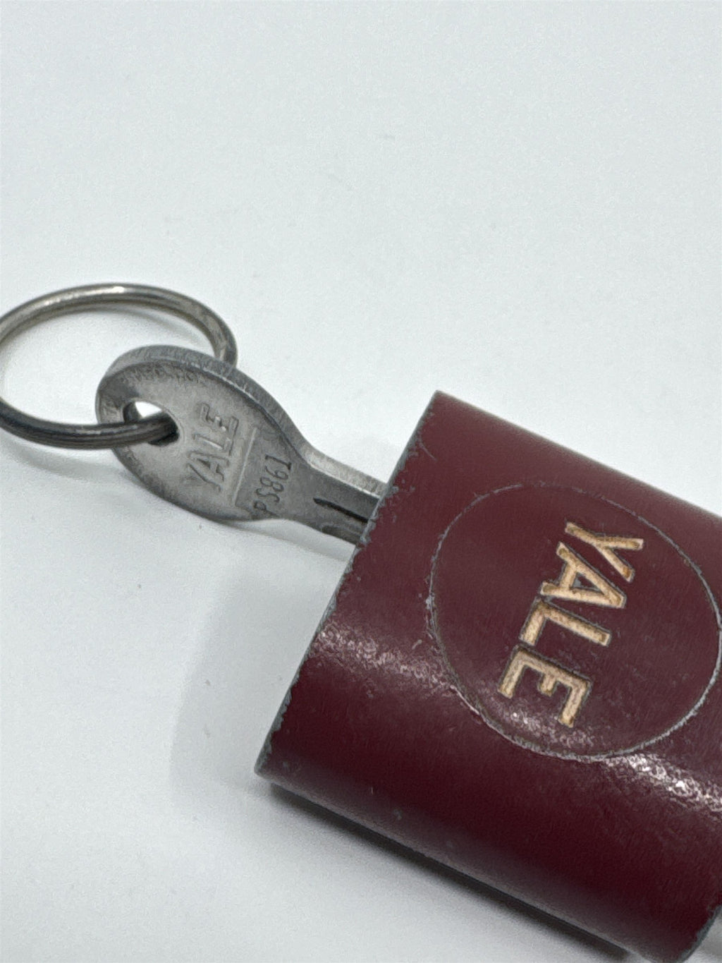 Vintage Yale & Towne Red Lock Padlock /w Working Key USA Hardened 2-1/2"