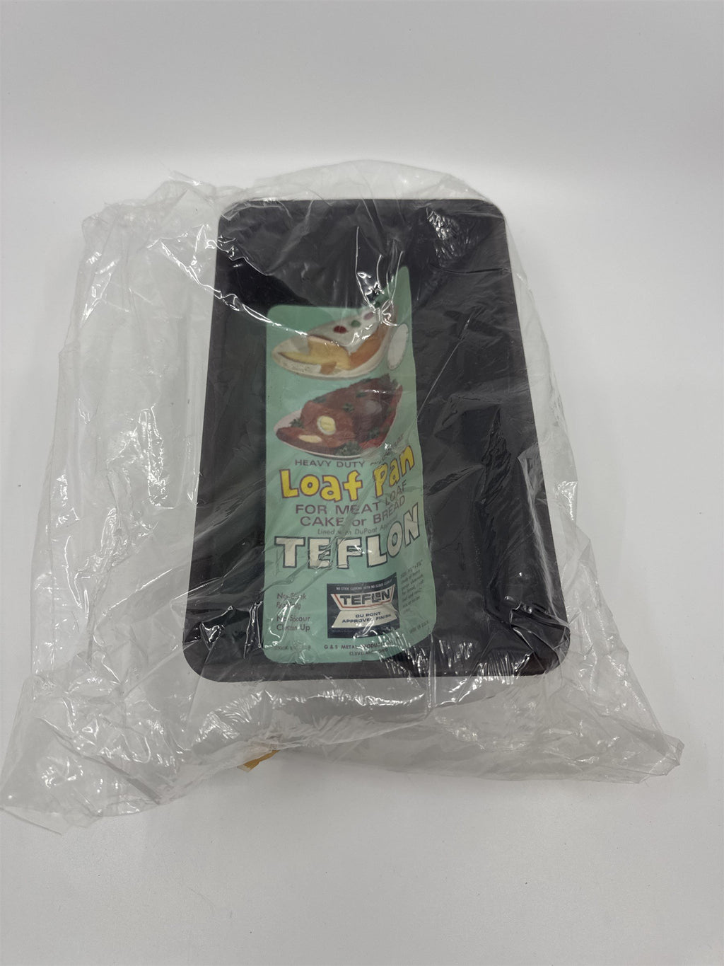Vintage Sealed Heavy Duty Aluminum Teflon Loaf Pan for Meat Loaf/Cake/Bread TE-8
