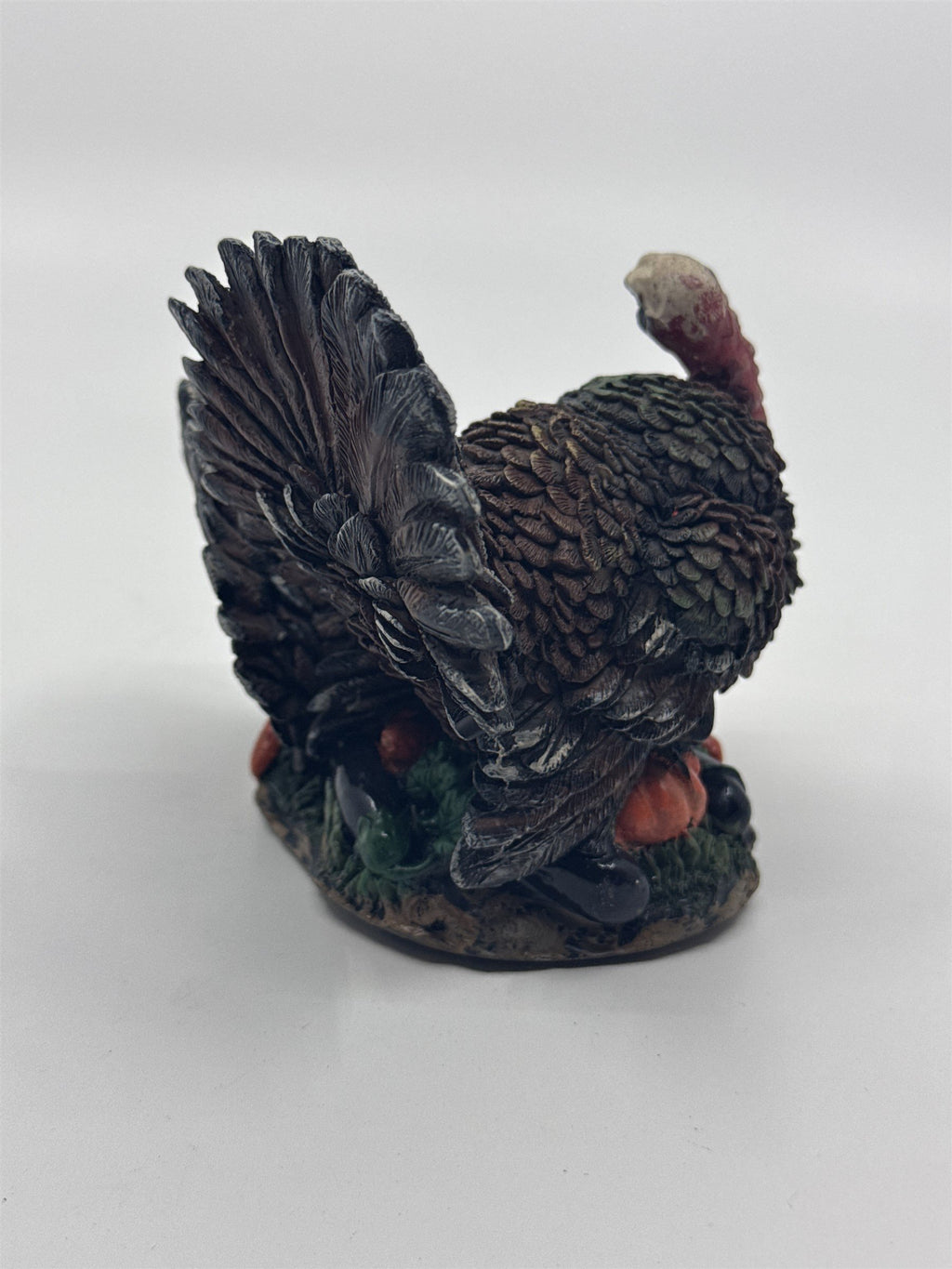 Vintage K's Collection Two Turkeys Figurine Parent & Baby Turkey Resin Figurine