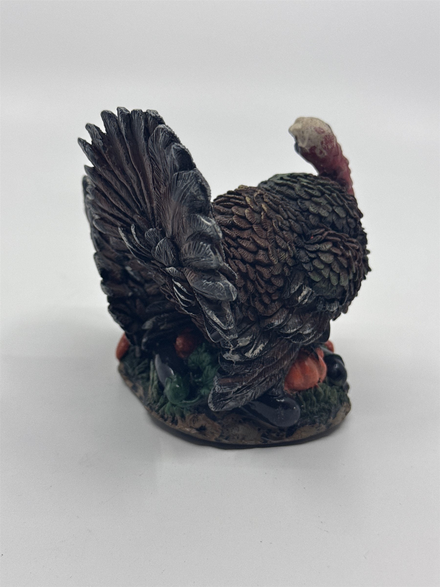 Vintage K's Collection Two Turkeys Figurine Parent & Baby Turkey Resin Figurine
