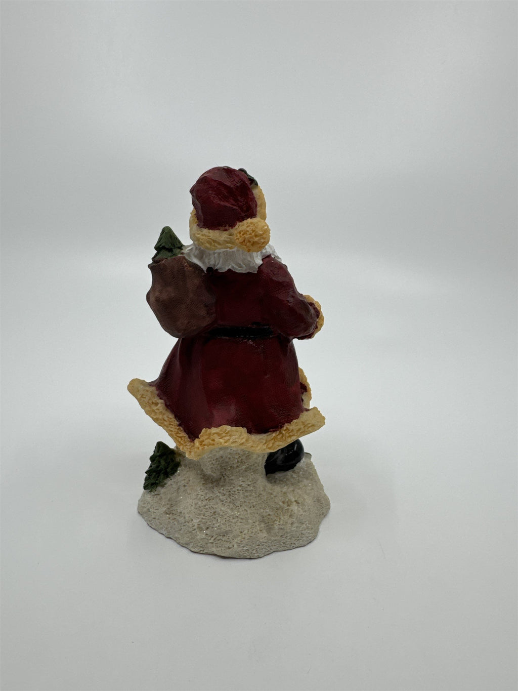 Vintage Christmas Figurine Old St. Nicholas Nick Santa Claus /w Toy Soldier 5"