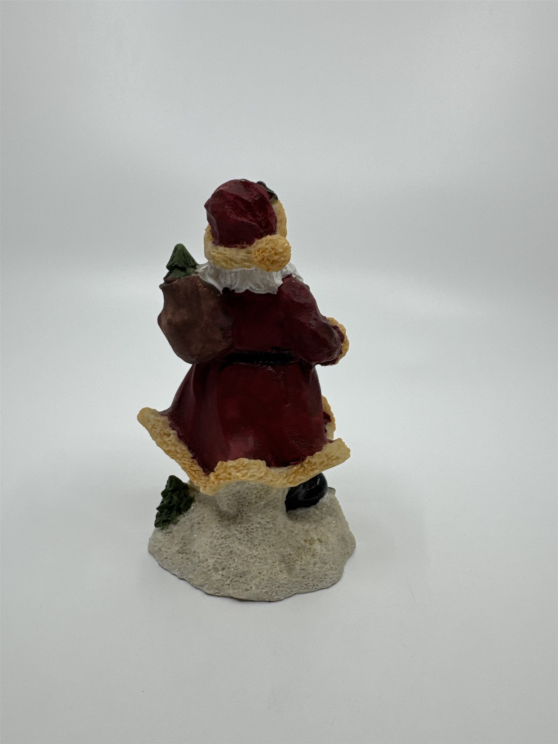 Vintage Christmas Figurine Old St. Nicholas Nick Santa Claus /w Toy Soldier 5"