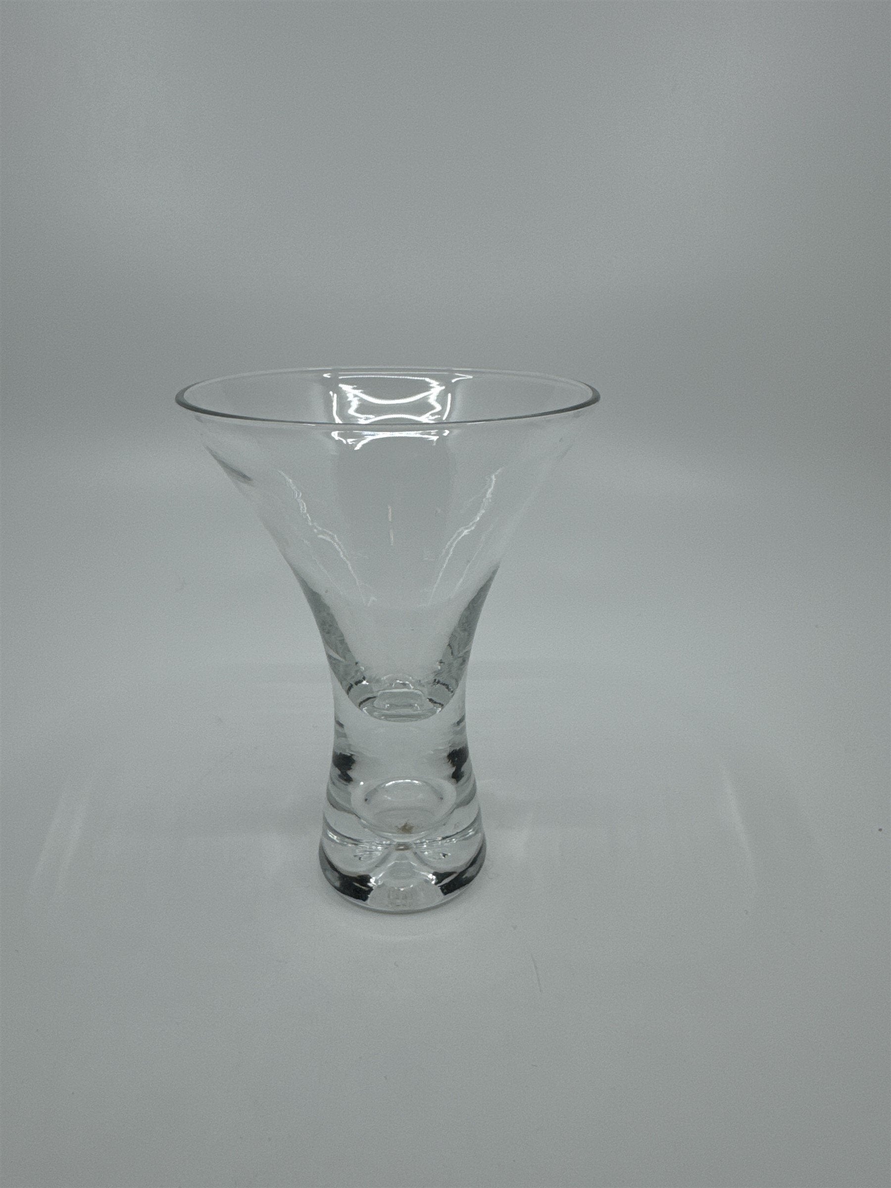 Vintage Fluted Bubble Bottom Shot Glass Shooter Glass or Mini Martini Glass 4"