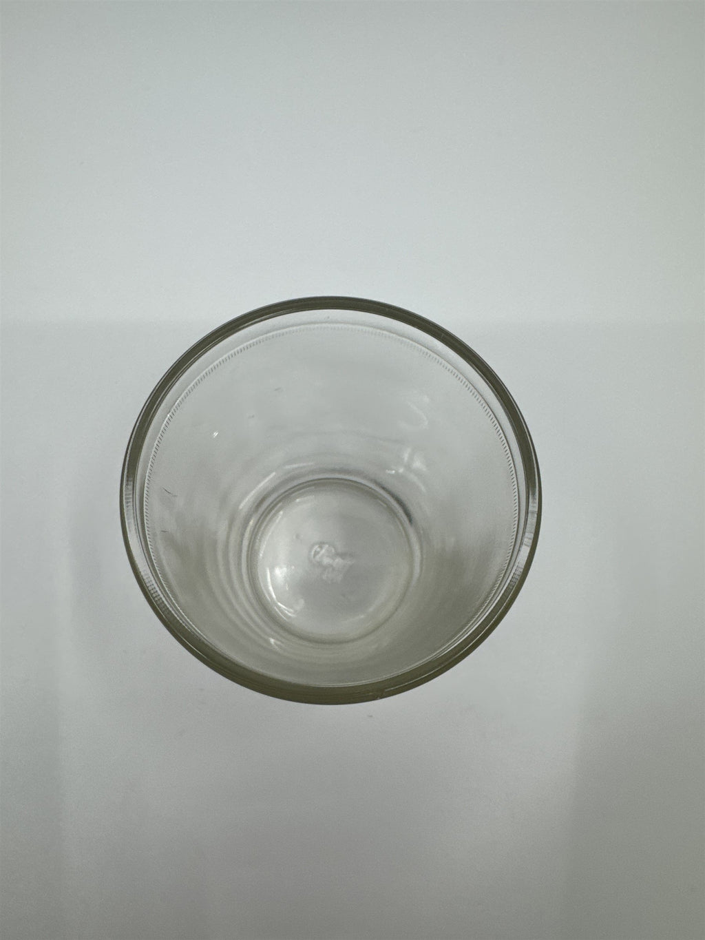 Vintage Juice Glass Jelly Jar Drinking Glass /w Chess Pawn Design on Bottom 564
