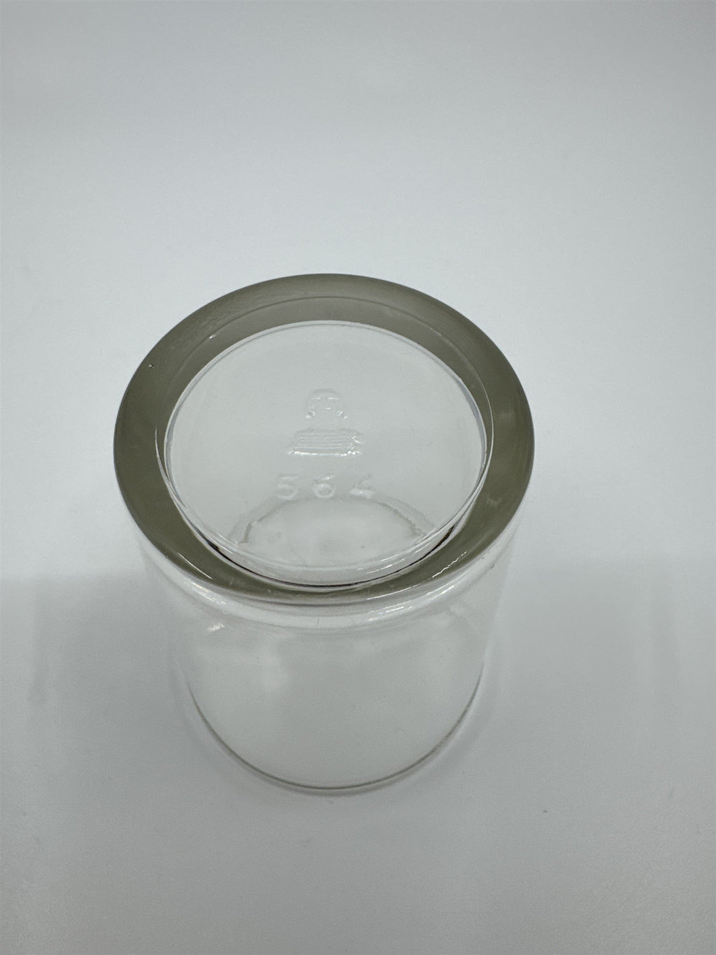 Vintage Juice Glass Jelly Jar Drinking Glass /w Chess Pawn Design on Bottom 564